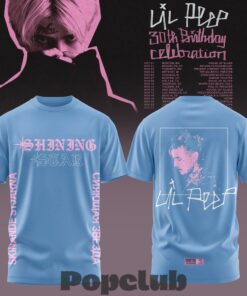 Lil Peep 30th Birthday Celebration 2026 Tour 3D T-Shirt Lil Peep 30th Birthday Celebration 2026 Tour 3D T-Shirt