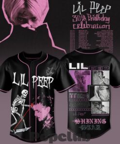 Lil Peep 30th Birthday Celebration 2026 Tour Special Baseball Jersey