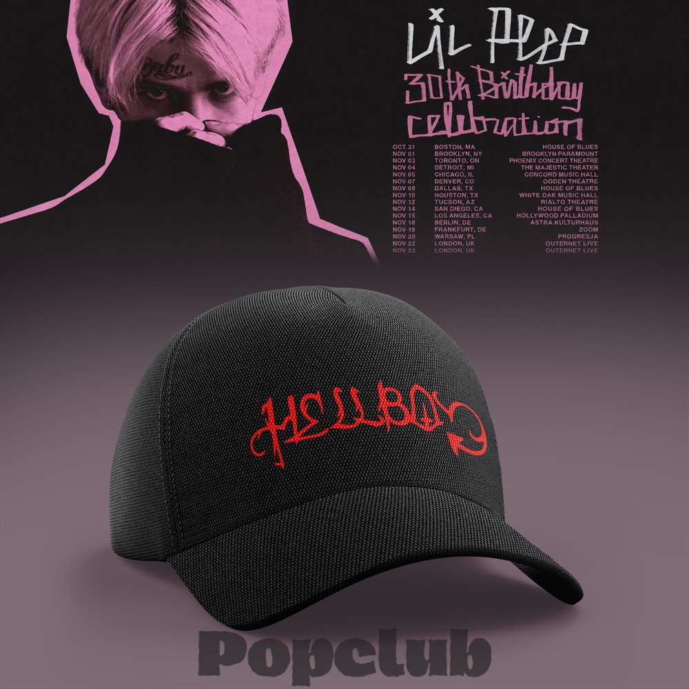 Lil Peep 30th Birthday Celebration 2026 Tour Special Hat Lil Peep 30th Birthday Celebration 2026 Tour Special Hat