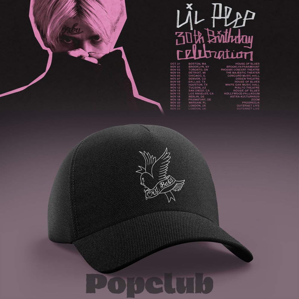Lil Peep 30th Birthday Celebration 2026 Tour Special Hat Lil Peep 30th Birthday Celebration 2026 Tour Special Hat