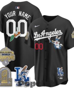 Los Angeles Dodgers Bunny Custom Baseball Jersey