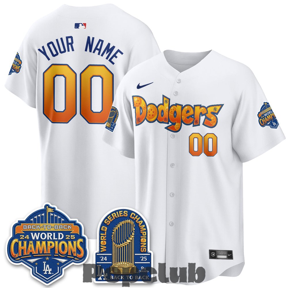 Los Angeles Dodgers x Dragon Balls Night 2026 Custom Baseball Jersey Los Angeles Dodgers x Dragon Balls Night 2026 Custom Baseball Jersey