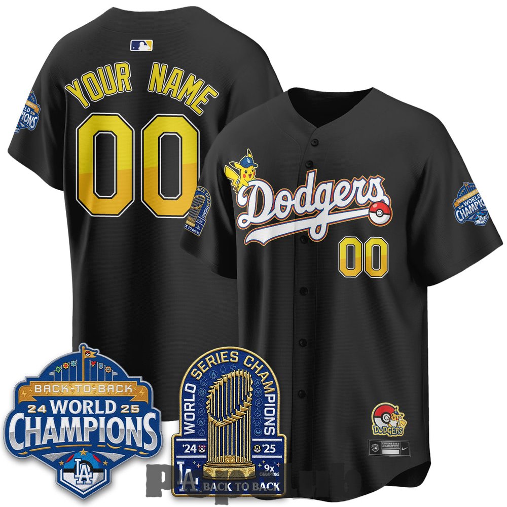 Los Angeles Dodgers x Pokémon 2026 Custom Baseball Jersey Los Angeles Dodgers x Pokémon 2026 Custom Baseball Jersey