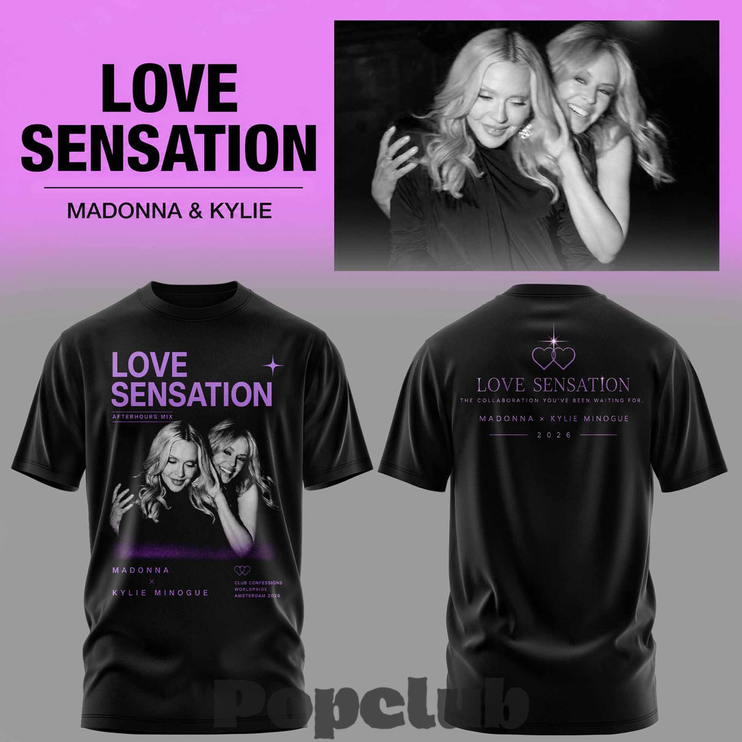 Madonna & Kylie Love Sensation Special T-Shirt Madonna & Kylie Love Sensation Special T-Shirt