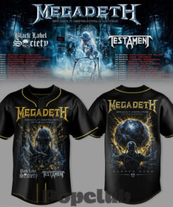 Megadeth Breakout Hibernation of the Nations Tour Special Baseball Jersey Megadeth Breakout Hibernation of the Nations Tour Special Baseball Jersey