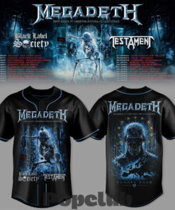 Megadeth Breakout Hibernation of the Nations Tour Special Baseball Jersey