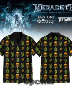 Megadeth Breakout: Hibernation of Nations Europe Tour 2026 Tiki Vic Hawaiian Shirt