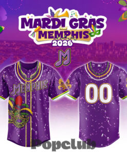 Memphis Redbirds Mardi Gras Custom Jersey