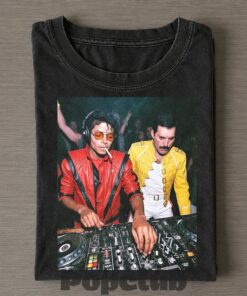 Michael Jackson & Freddie Mercury DJ Tee Michael Jackson & Freddie Mercury DJ Tee