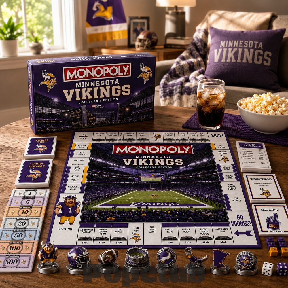 Minnesota Vikings Monopoly Board Game Minnesota Vikings Monopoly Board Game