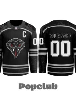 Monroe Moccasins A New Era Begins 2026 Custom Black Hockey Jersey