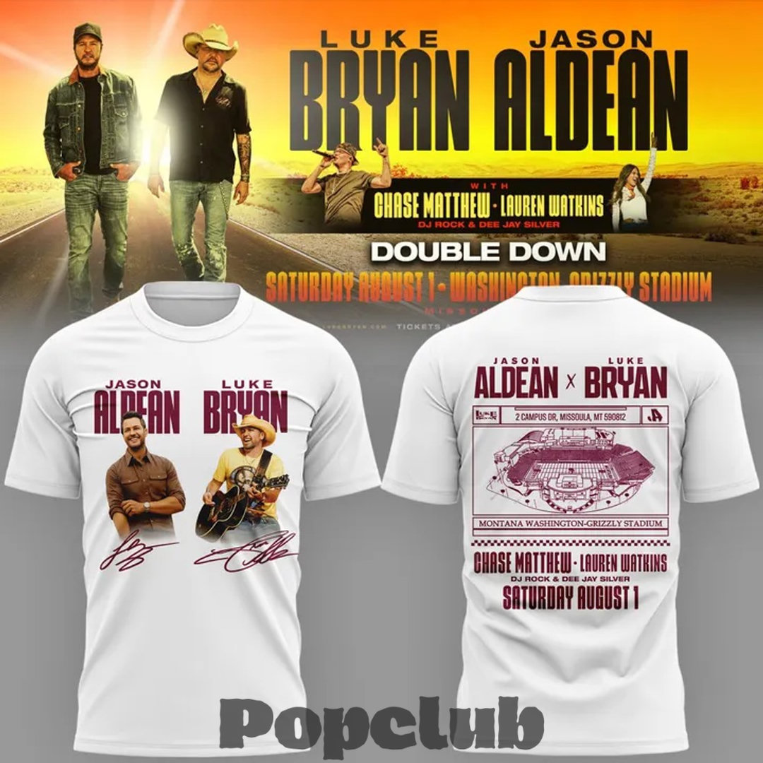 Montana Grizzlies x Jason Aldean And Luke Bryan Special T-Shirt Montana Grizzlies x Jason Aldean And Luke Bryan Special T-Shirt