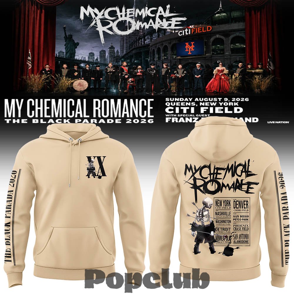 My Chemical Romance Long Live The Black Parade Tour US 2026 Hoodie My Chemical Romance Long Live The Black Parade Tour US 2026 Hoodie