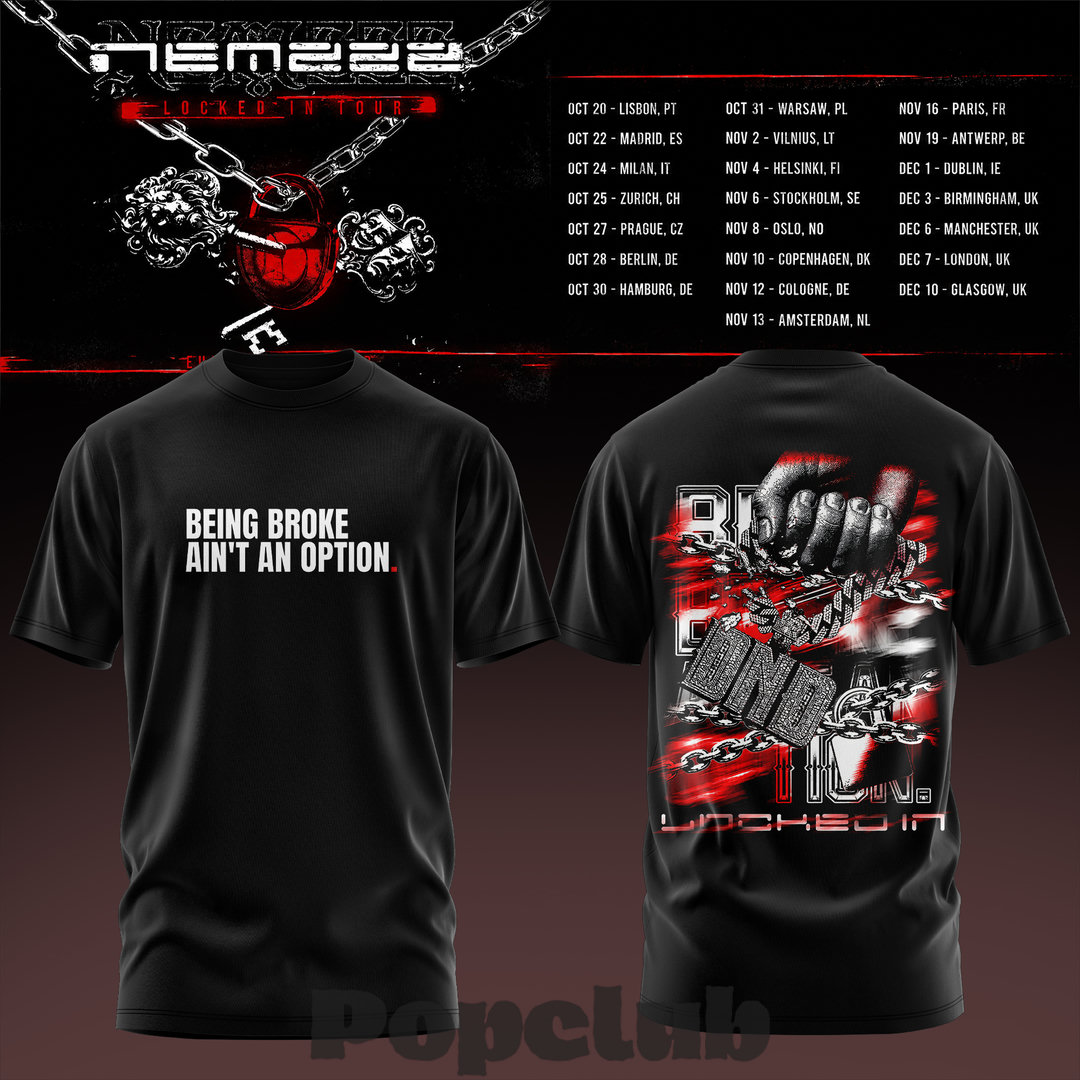 Nemzzz Locked In Tour Premium Graphic T-Shirt Nemzzz Locked In Tour Premium Graphic T-Shirt