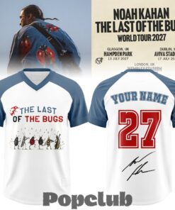 Noah Kahan The Last Of The Bugs World Tour 2027 Custom Football Jersey