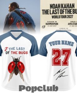 Noah Kahan The Last Of The Bugs World Tour 2027 Custom Football Jersey