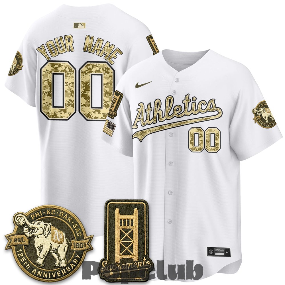 Oakland Athletics Military Appreciation Game Day Custom Baseball Jersey Oakland Athletics Military Appreciation Game Day Custom Baseball Jersey