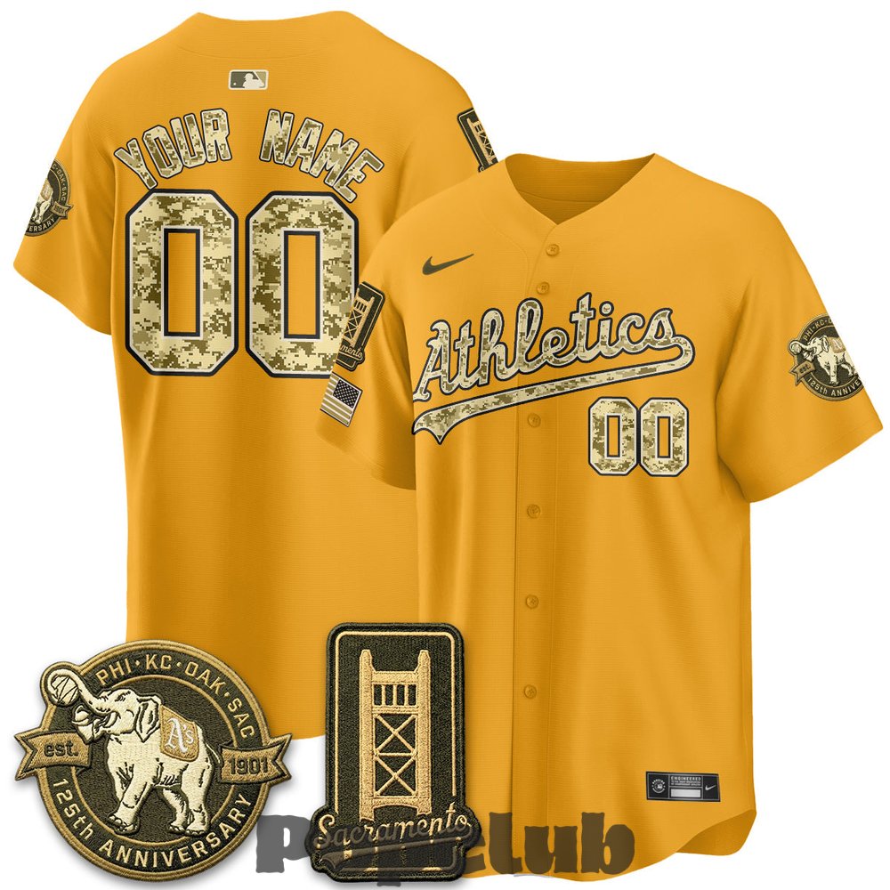 Oakland Athletics Military Appreciation Game Day Custom Baseball Jersey Oakland Athletics Military Appreciation Game Day Custom Baseball Jersey