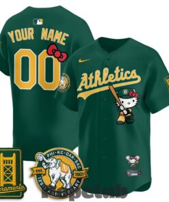 Oakland Athletics x Hello Kitty 2026 Custom Baseball Jersey