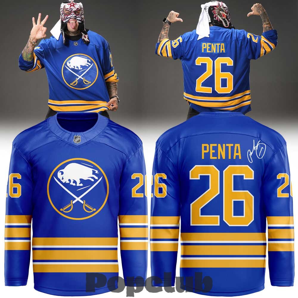 PENTA Zero Miedo x Buffalo Sabres Signed Hockey Jersey PENTA Zero Miedo x Buffalo Sabres Signed Hockey Jersey