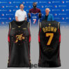 Philadelphia 76ers Jaylen Brown Signature Black Basketball Jersey