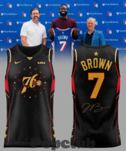 Philadelphia 76ers Jaylen Brown Signature Black Basketball Jersey