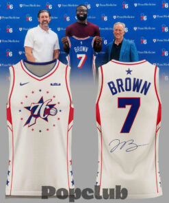 Philadelphia 76ers Jaylen Brown Signature White Basketball Jersey