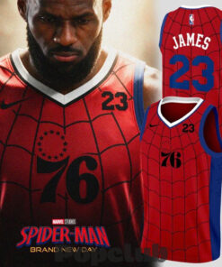 Philadelphia 76ers LeBron James x Spider-Man Special Edition Basketball Jersey Philadelphia 76ers LeBron James x Spider-Man Special Edition Basketball Jersey