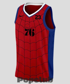 Philadelphia 76ers LeBron James x Spider-Man Special Edition Basketball Jersey