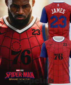 Philadelphia 76ers LeBron James x Spider-Man T-Shirt Philadelphia 76ers LeBron James x Spider-Man T-Shirt