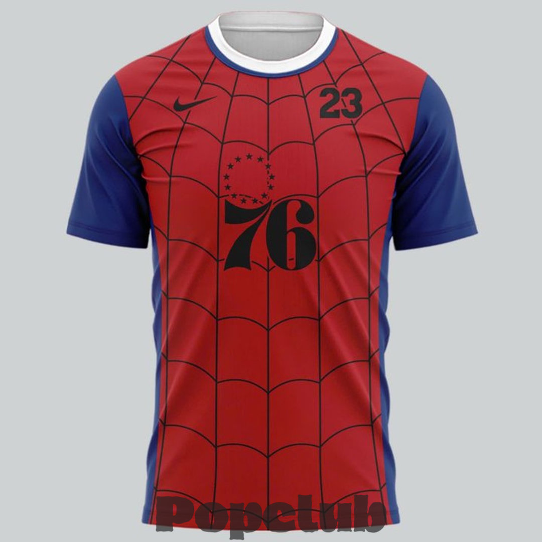 Philadelphia 76ers LeBron James x Spider-Man T-Shirt Philadelphia 76ers LeBron James x Spider-Man T-Shirt