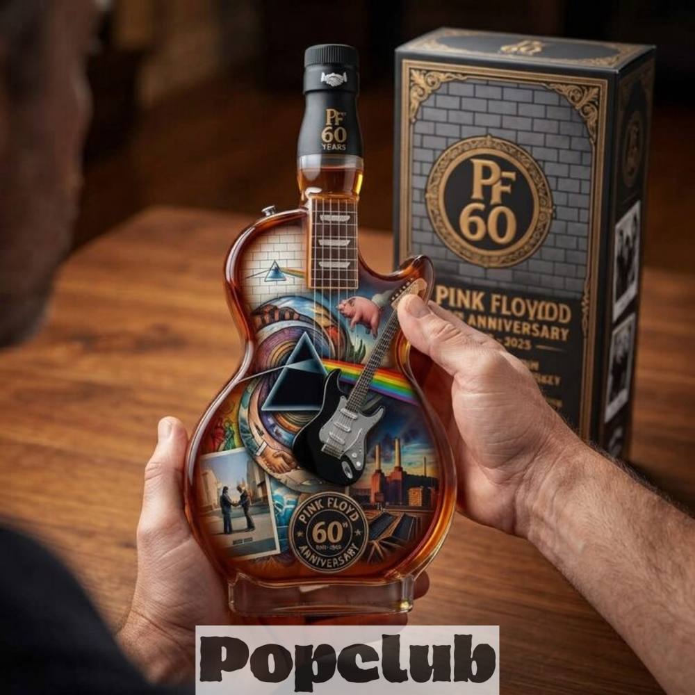 Pink Floyd 60th Anniversary Guitar-shaped Whiskey Decanter Pink Floyd 60th Anniversary Guitar-shaped Whiskey Decanter