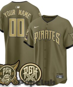 Pittsburgh Pirates Salute to Service 2026 Armed Forces Day Custom Jersey