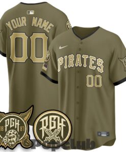 Pittsburgh Pirates Salute to Service 2026 Armed Forces Day Custom Jersey