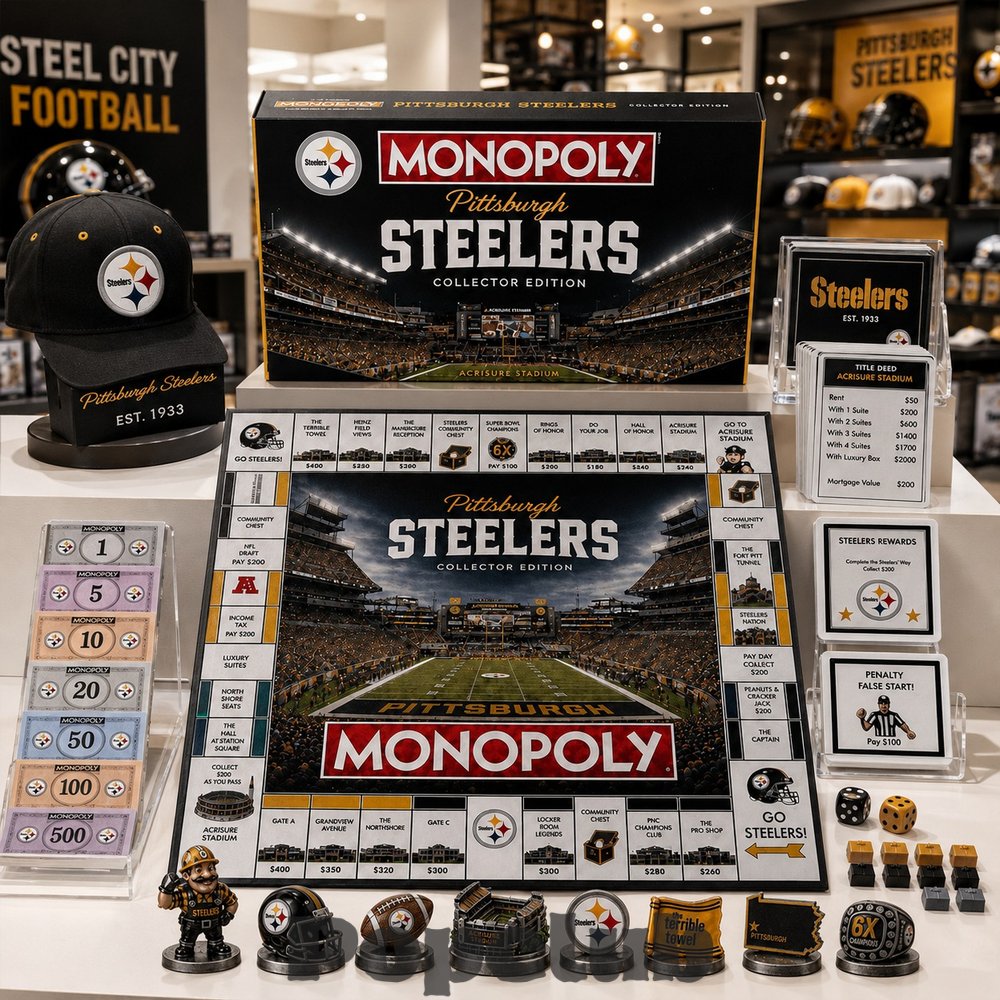 Pittsburgh Steelers Monopoly Board Game Pittsburgh Steelers Monopoly Board Game