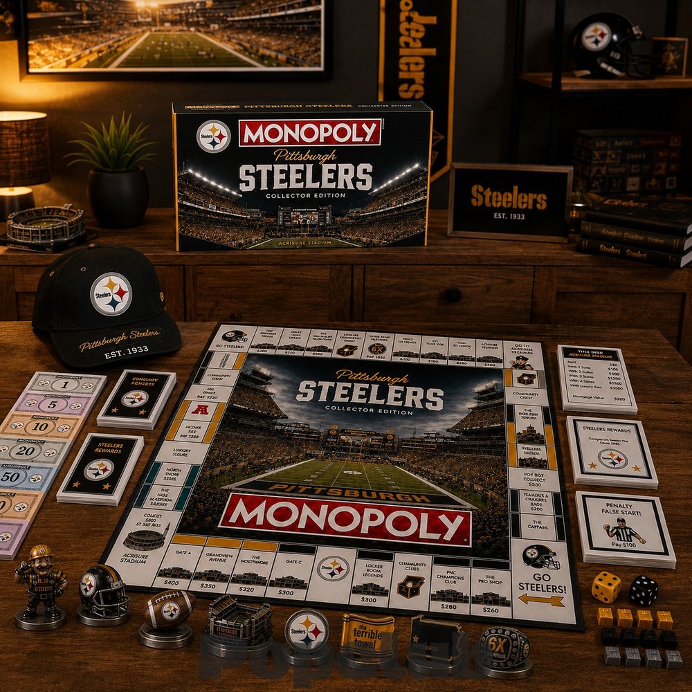 Pittsburgh Steelers Monopoly Board Game Pittsburgh Steelers Monopoly Board Game
