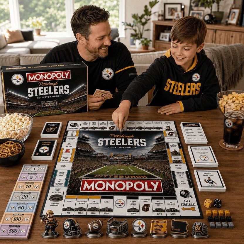Pittsburgh Steelers Monopoly Board Game Pittsburgh Steelers Monopoly Board Game