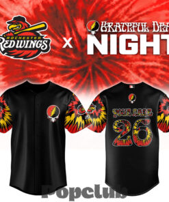 Rochester Red Wings x Grateful Dead Night Custom Baseball Jersey