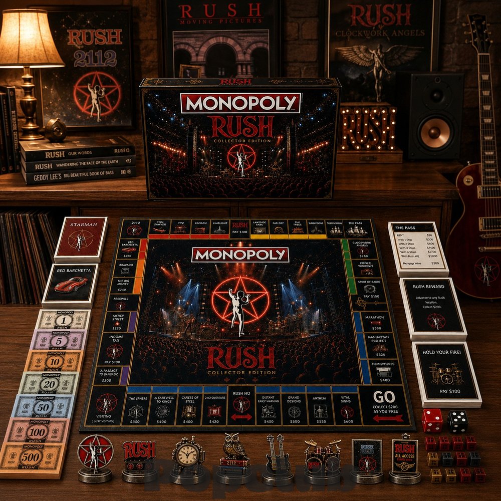 Rush Rock Band Monopoly Board Game Rush Rock Band Monopoly Board Game