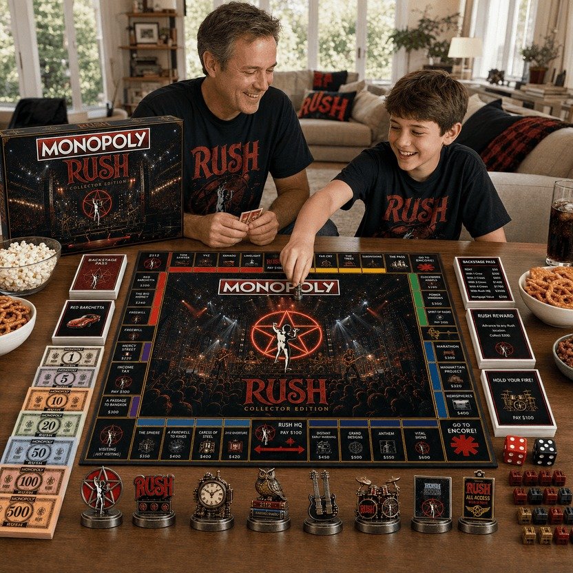 Rush Rock Band Monopoly Board Game Rush Rock Band Monopoly Board Game