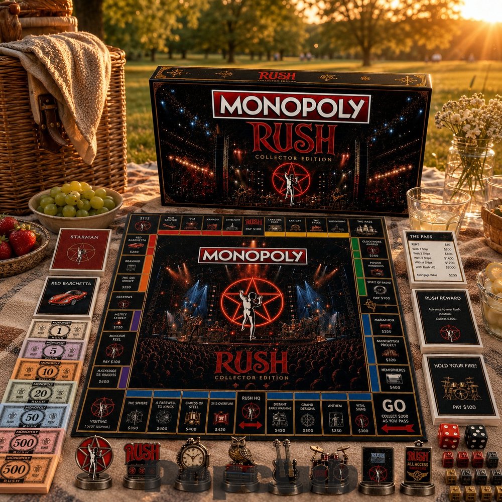 Rush Rock Band Monopoly Board Game Rush Rock Band Monopoly Board Game
