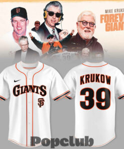 San Francisco Giants 39 Years Mike Krukow Forever Giants Baseball Jersey