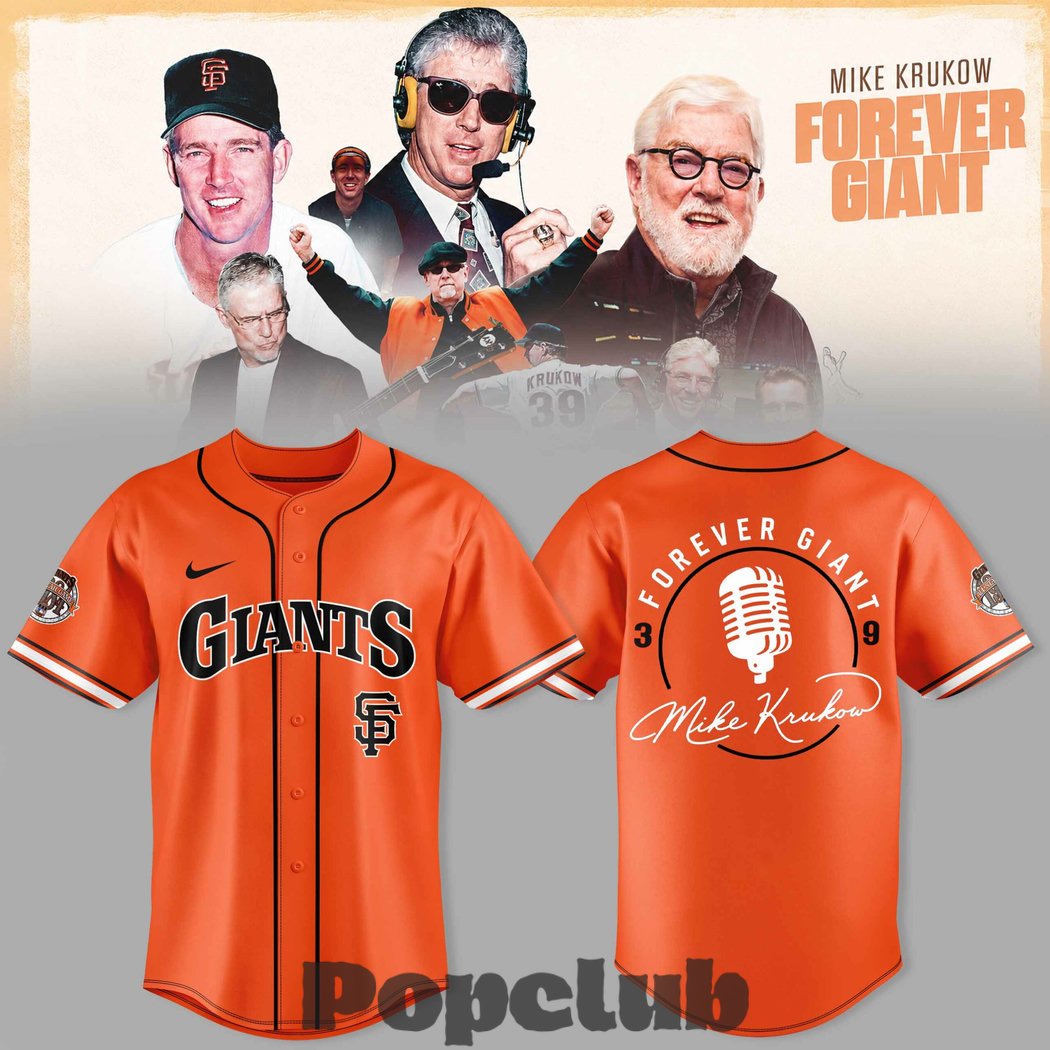 San Francisco Giants 39 Years Mike Krukow Forever Giants Baseball Jersey San Francisco Giants 39 Years Mike Krukow Forever Giants Baseball Jersey