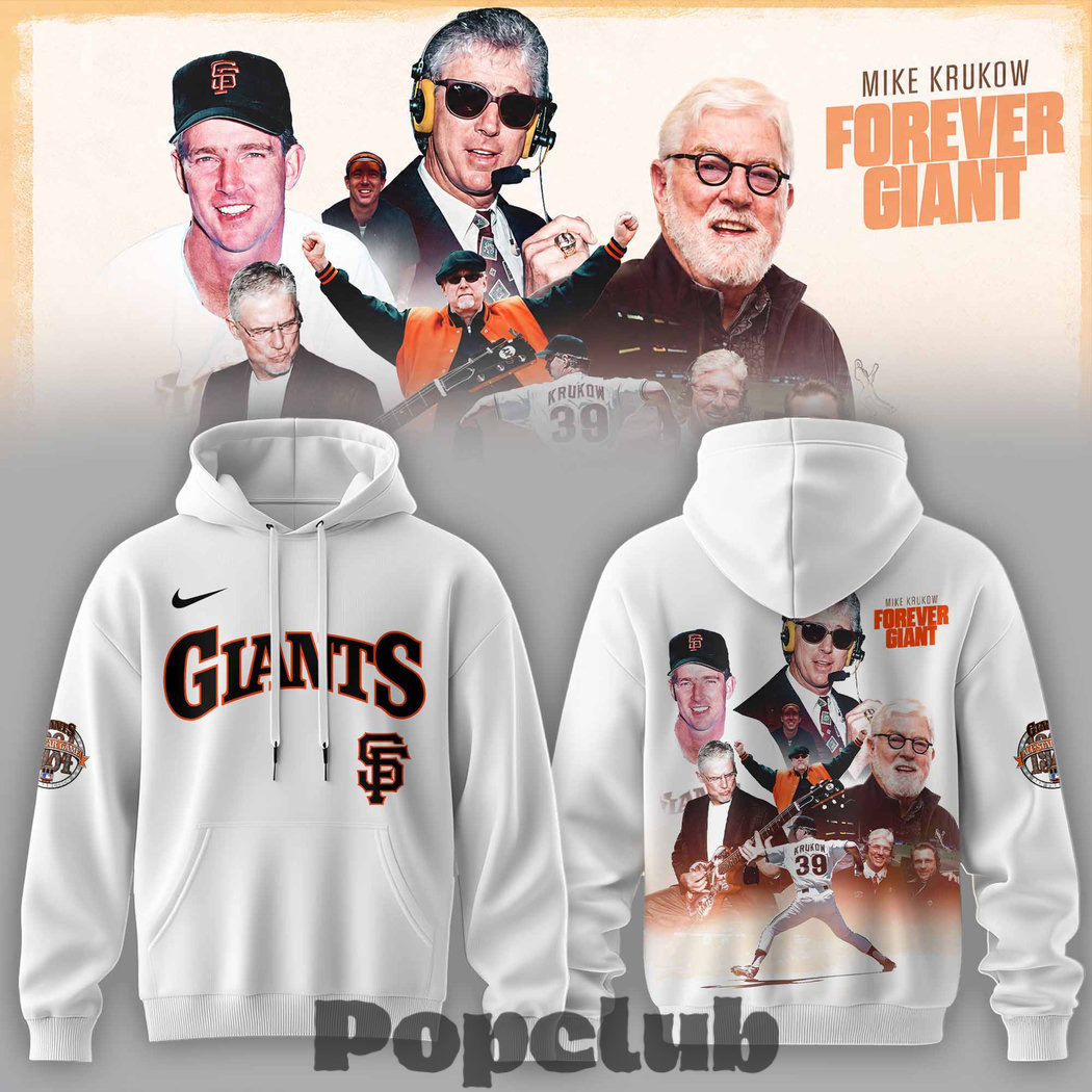 San Francisco Giants 39 Years Mike Krukow Forever Giants Hoodie San Francisco Giants 39 Years Mike Krukow Forever Giants Hoodie