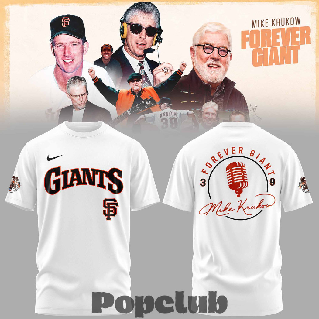 San Francisco Giants 39 Years Mike Krukow Forever Giants T-Shirt San Francisco Giants 39 Years Mike Krukow Forever Giants T-Shirt