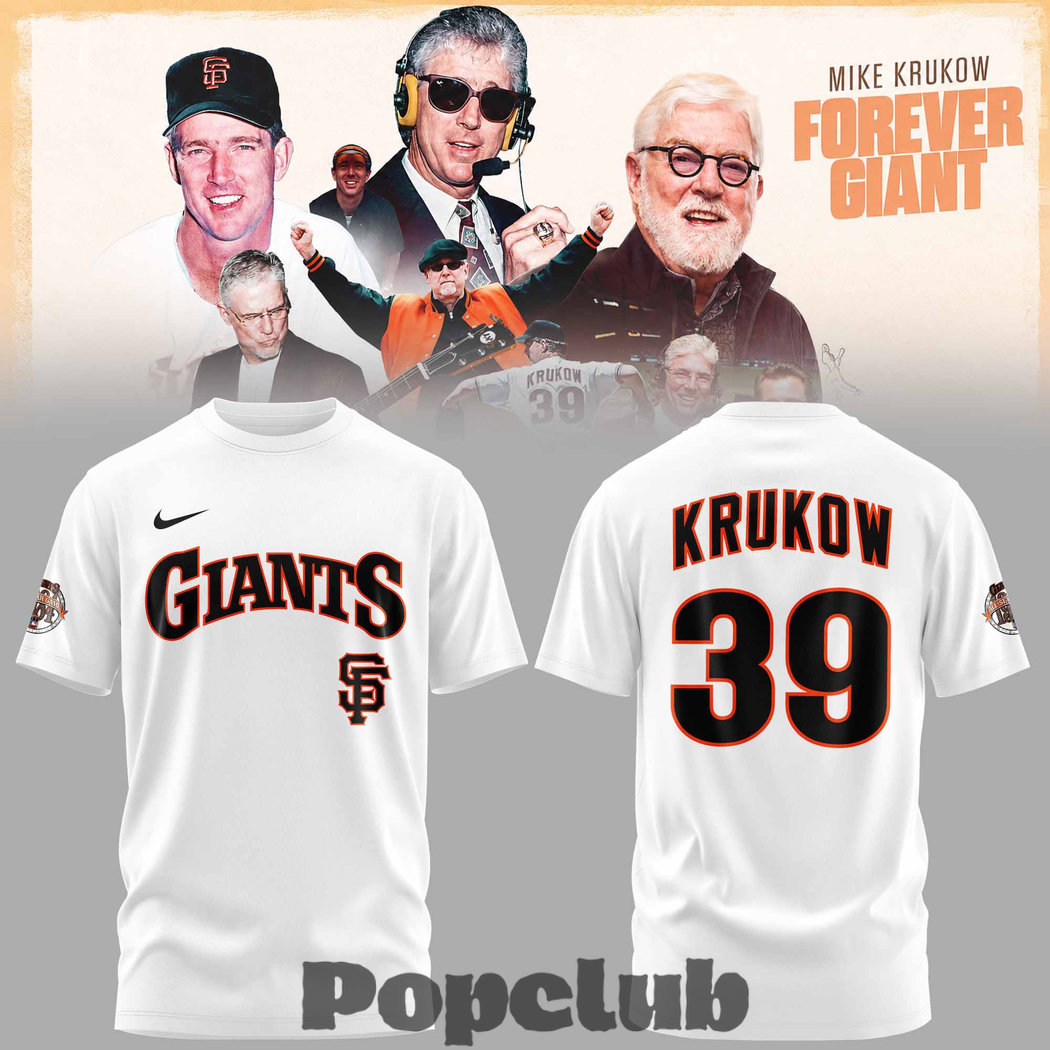 San Francisco Giants 39 Years Mike Krukow Forever Giants T-Shirt San Francisco Giants 39 Years Mike Krukow Forever Giants T-Shirt