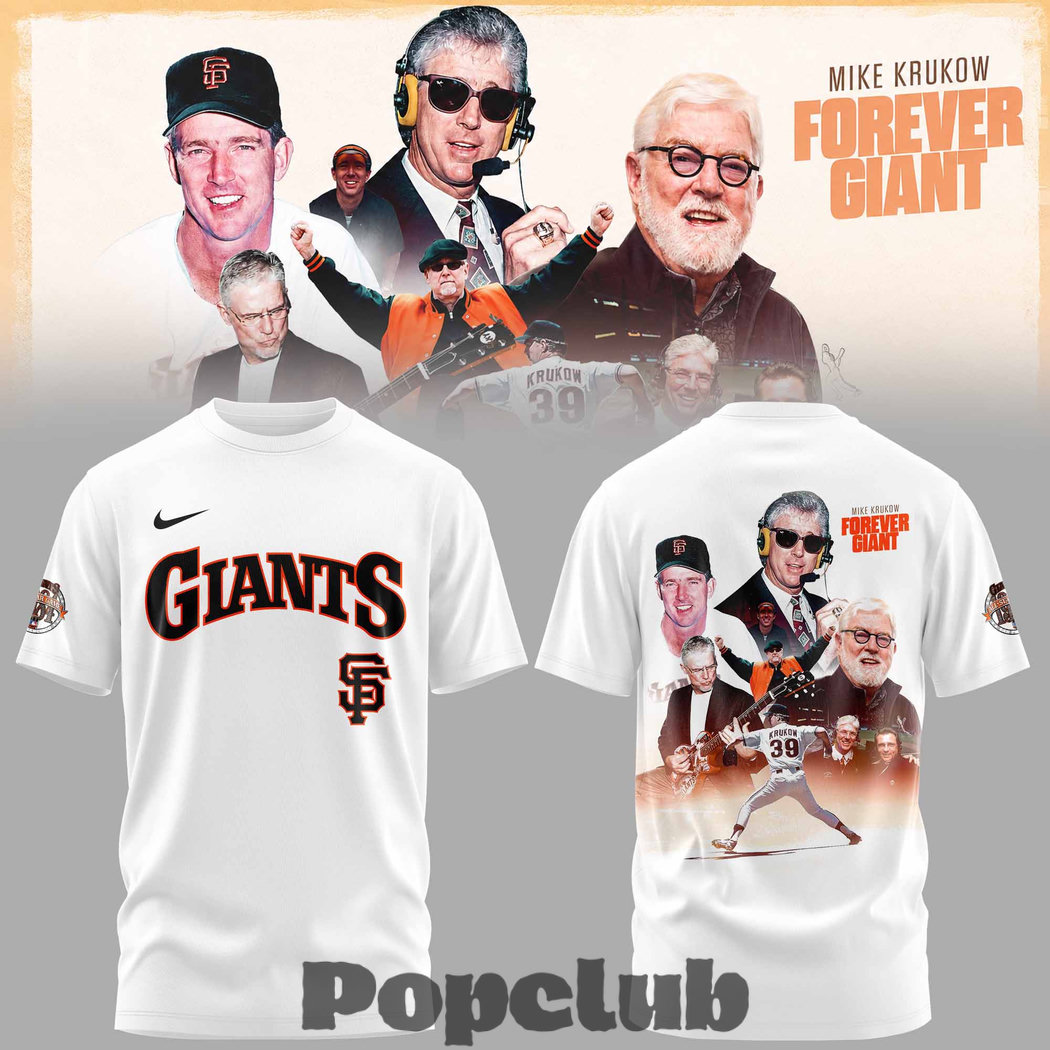 San Francisco Giants 39 Years Mike Krukow Forever Giants T-Shirt San Francisco Giants 39 Years Mike Krukow Forever Giants T-Shirt