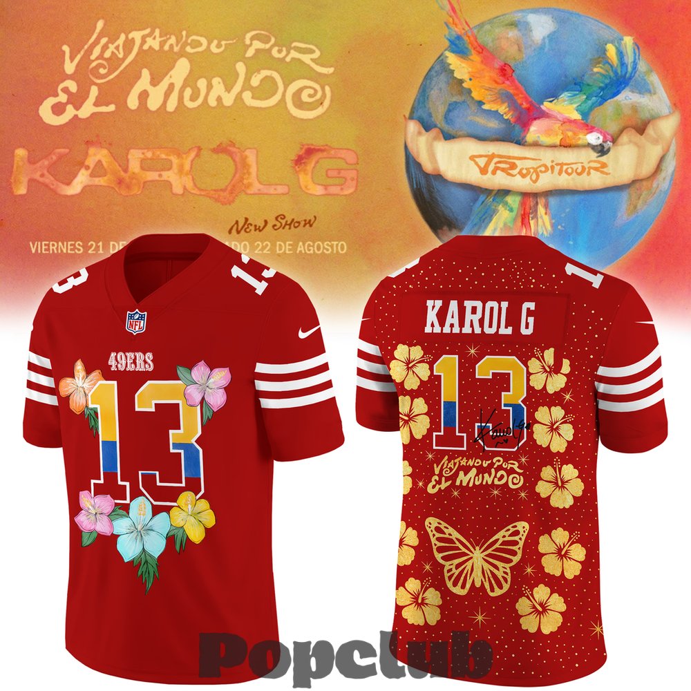 San Francisco 49ers x Karol G Signature Football Jersey San Francisco 49ers x Karol G Signature Football Jersey