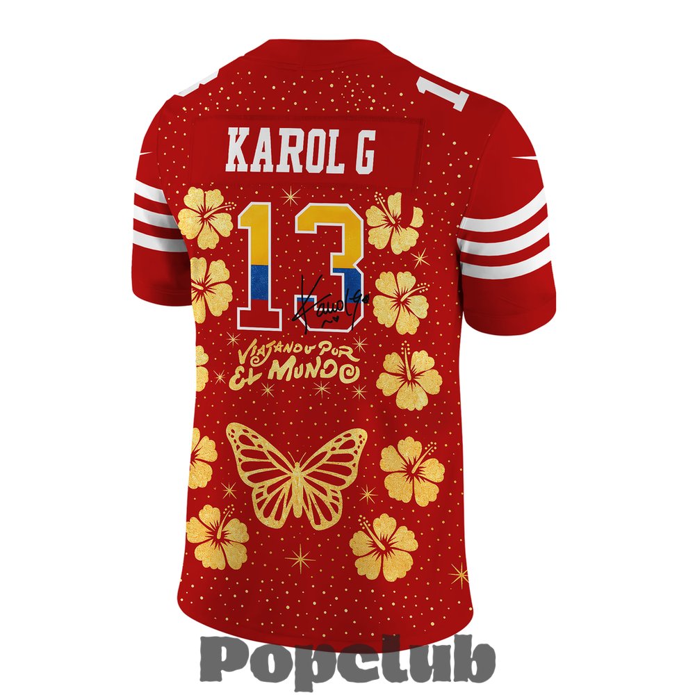 San Francisco 49ers x Karol G Signature Football Jersey San Francisco 49ers x Karol G Signature Football Jersey