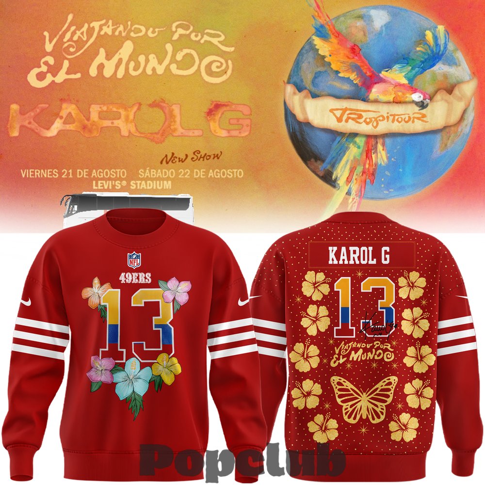 San Francisco 49ers x Karol G Signature Sweatshirt San Francisco 49ers x Karol G Signature Sweatshirt